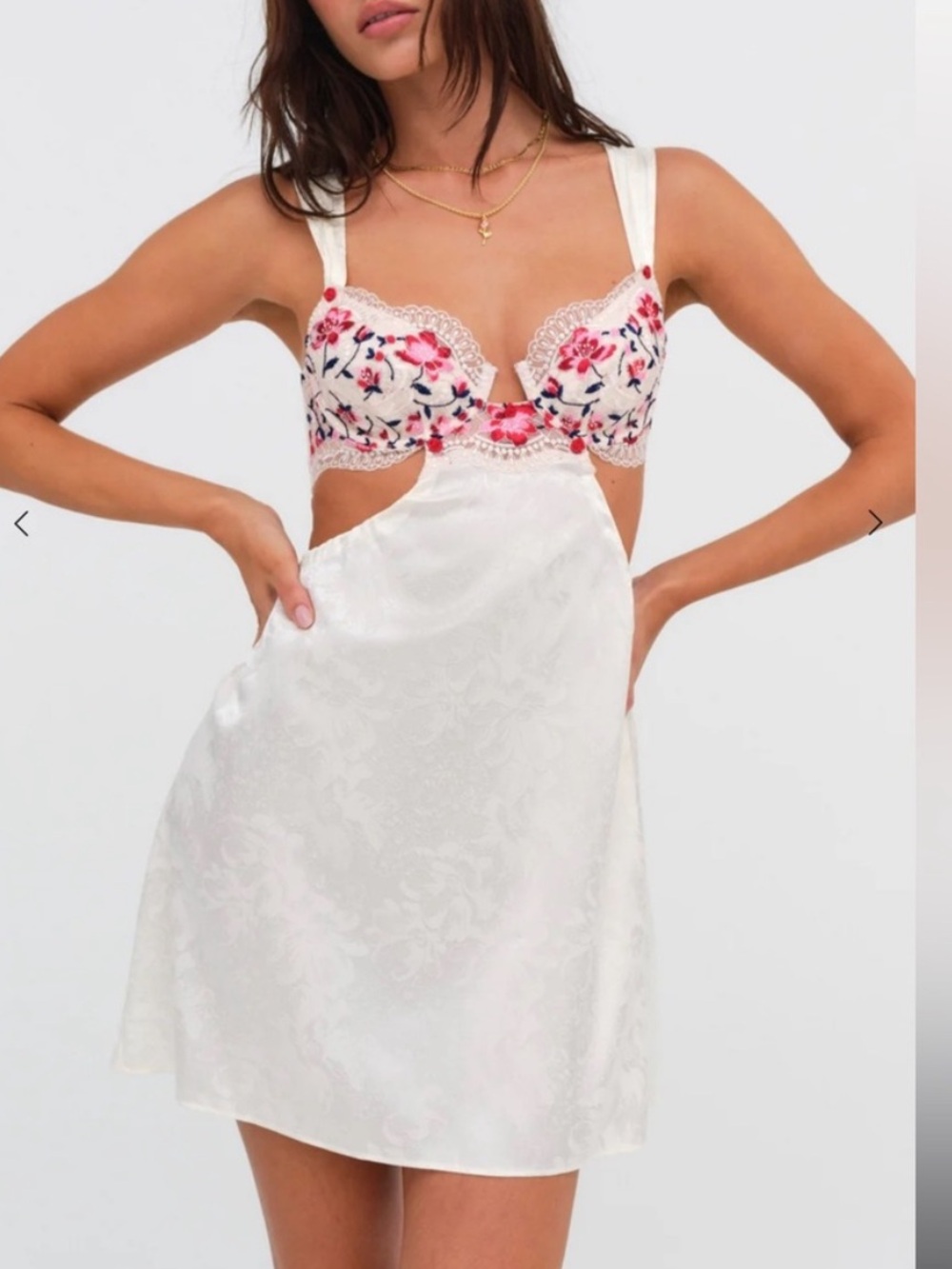 Festival Rose Slip Dress For Love & Lemons